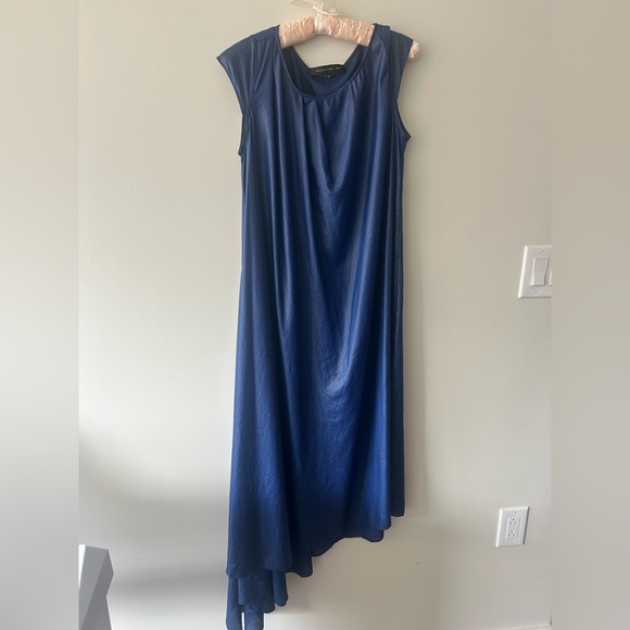 Barbara Bui Blue Asymmetrical Dress – Size 38 (US Small/Medium) - Picture 1 of 4
